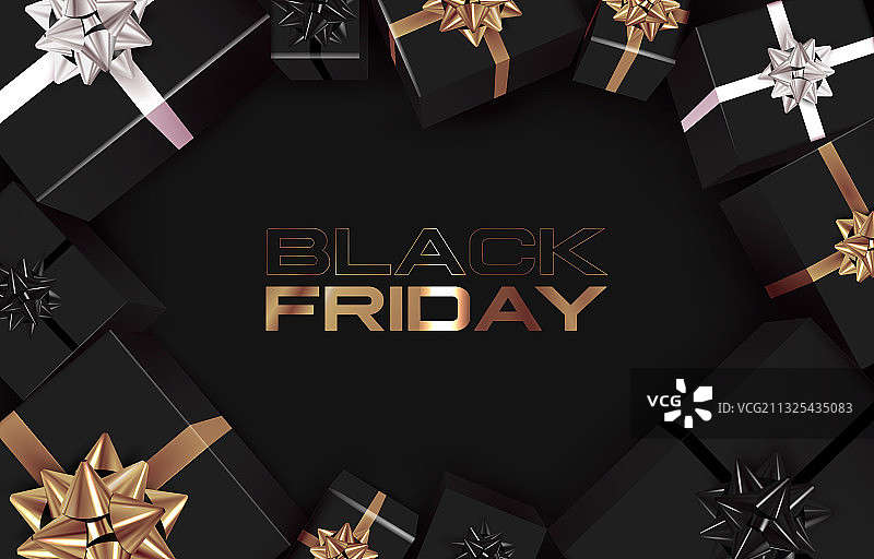 黑色星期五促销banner或海报设计模板图片素材