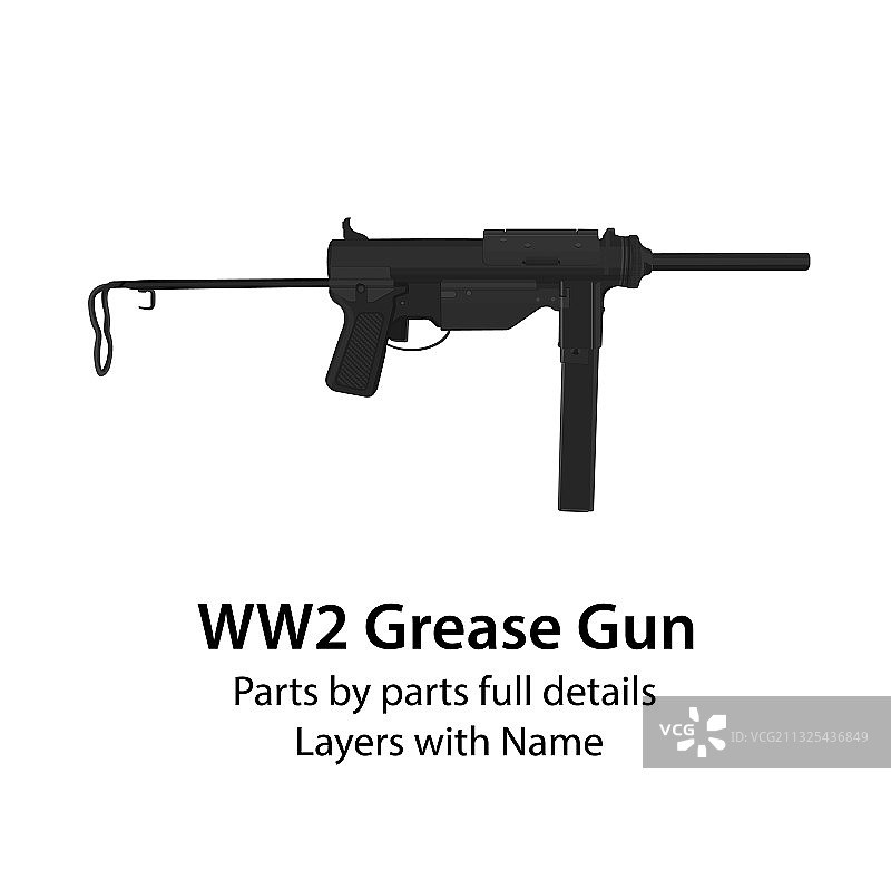 美国M3冲锋枪（二战时期）图片素材