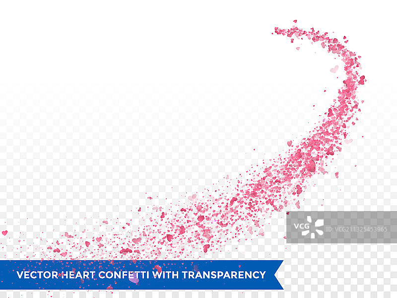 粉色爱心轨迹背景图片素材