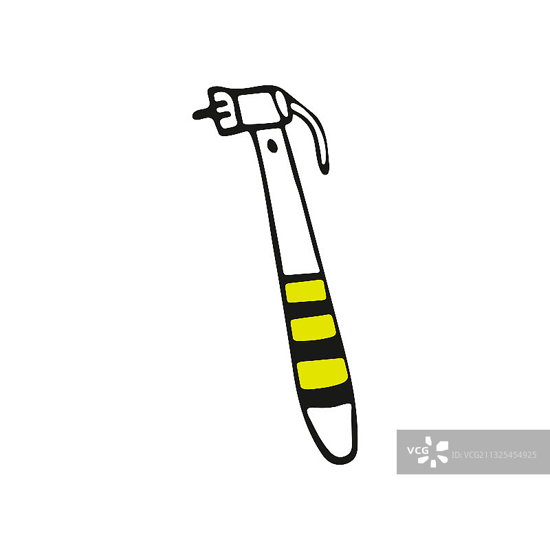 手绘现代自行车打气筒图片素材