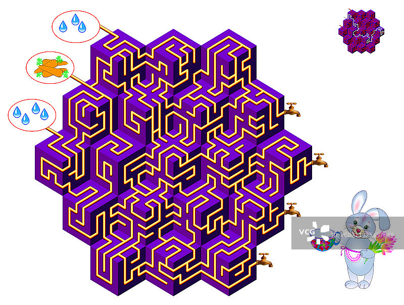 儿童迷宫逻辑益智游戏图片素材