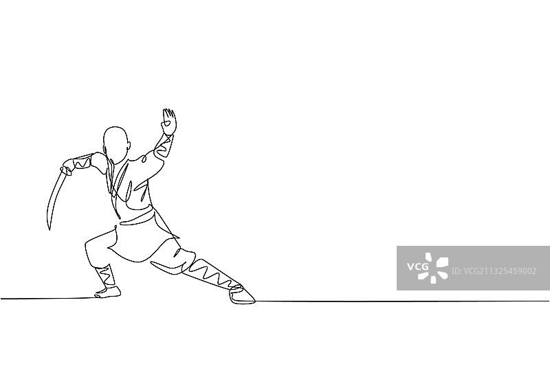 充满活力的年轻人单线绘画图片素材