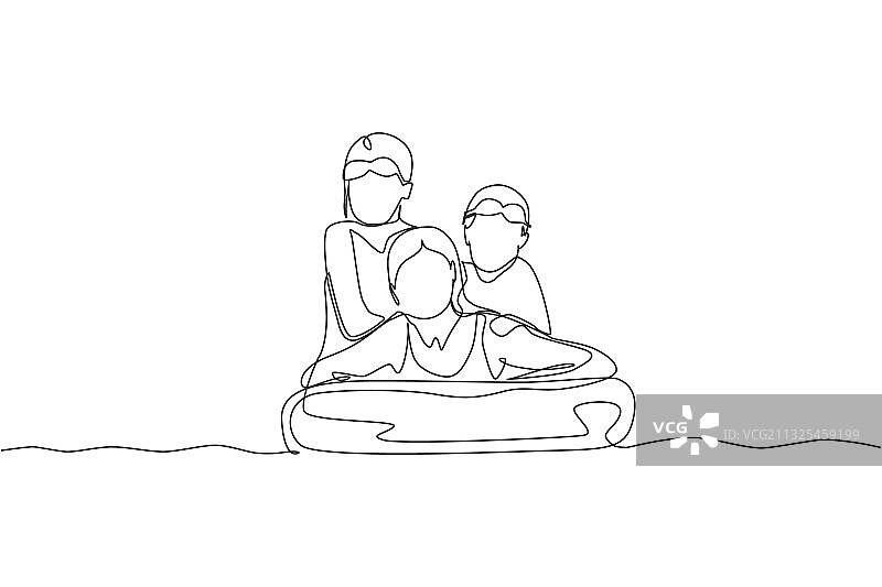 一笔画快乐母子游戏图片素材