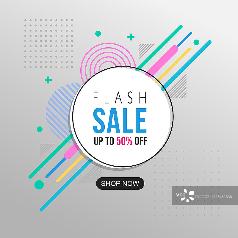 限时促销抽象几何背景图片素材