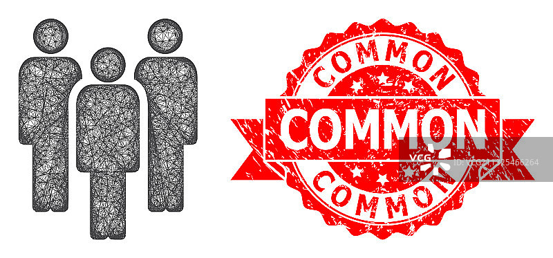 Grunge风格通用印章和网络人士图标图片素材