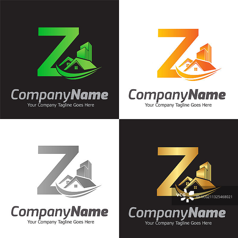 建筑施工logo设计模板图片素材