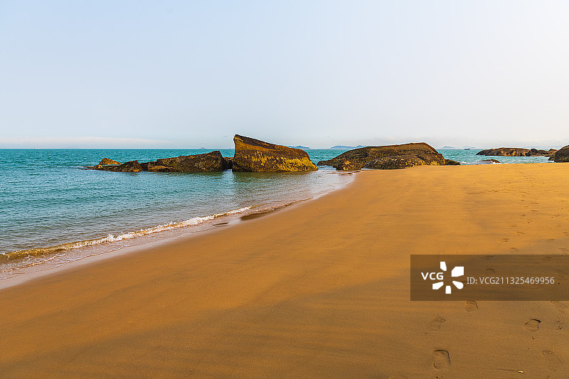 厦门黄厝海滩图片素材