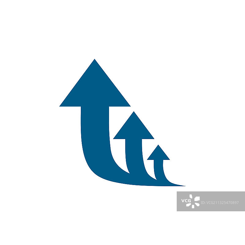 三个箭头单向道路标志图片素材