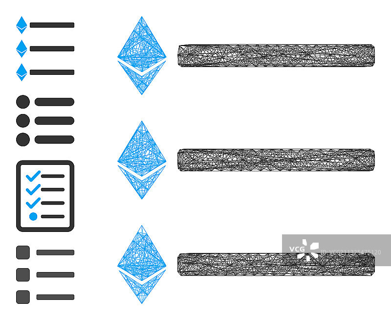 以太坊列表网格图片素材