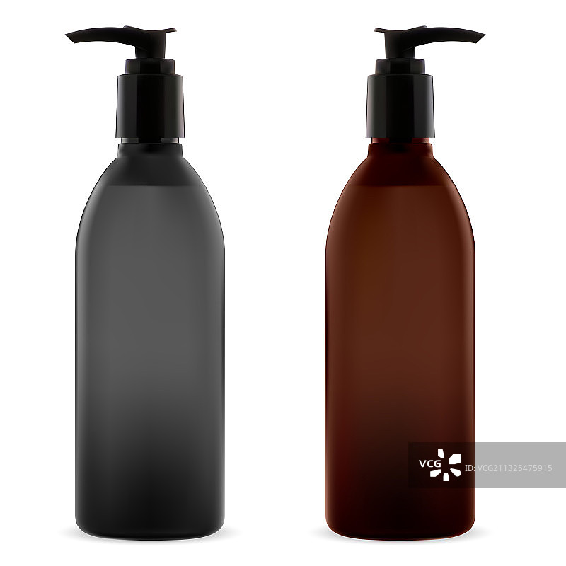 化妆品按压泵洗发水瓶图片素材