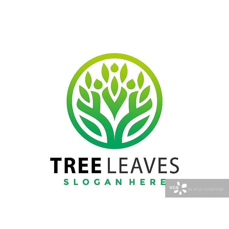 生命之树徽章标志设计图片素材