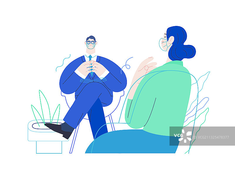 医疗测试-心理支持图片素材