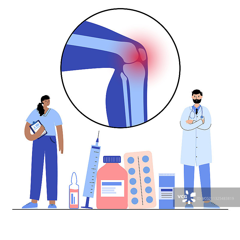 关节炎海报概念图片素材