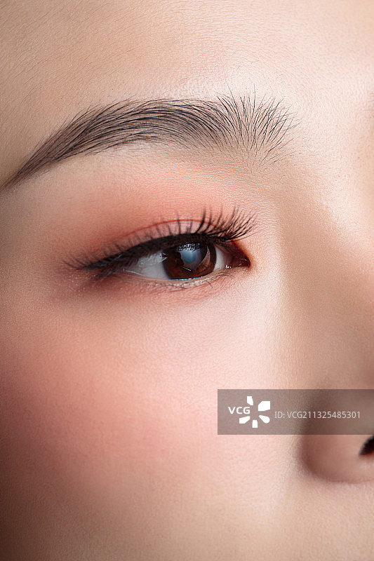 美女眼妆特写图片素材