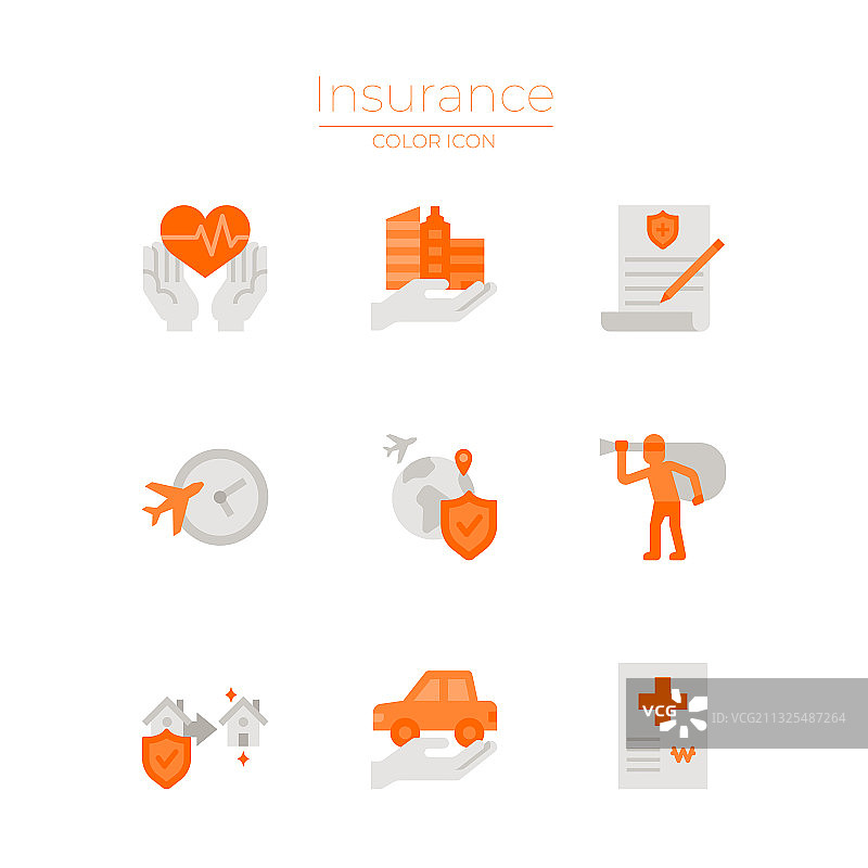 保险图标设置图片素材