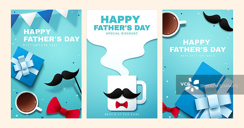 父亲节庆祝概念海报模板图片素材