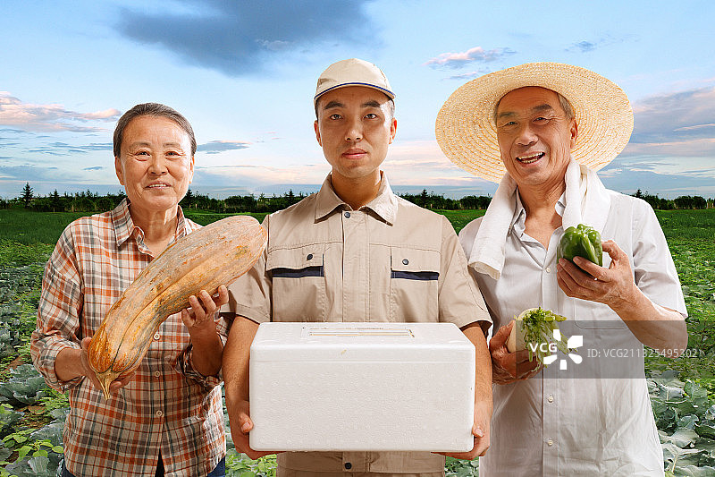 农民快递农产品图片素材