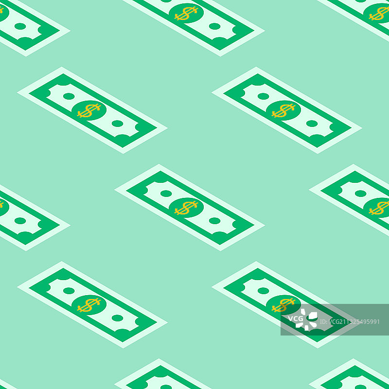 绿色纸币无缝图案图片素材