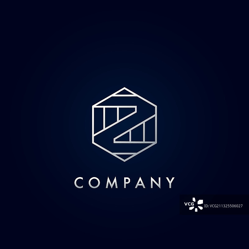 几何六边形Z字母公寓标志图片素材