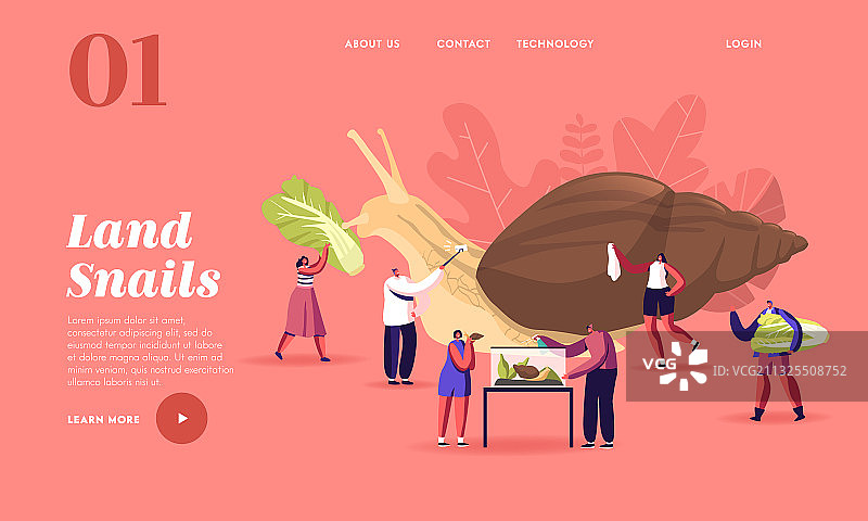 人与腹足纲软体动物宠物爱好图片素材