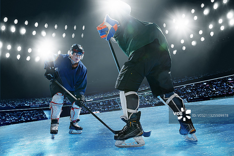 冰球对抗竞技图片素材
