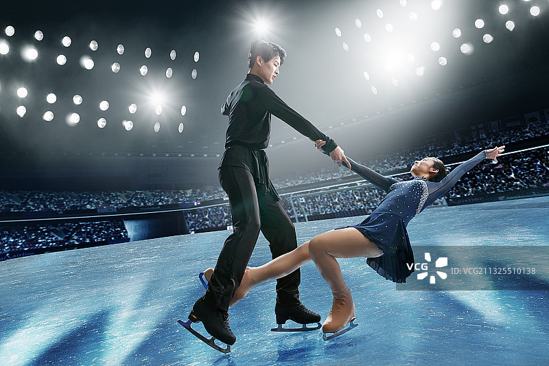 双人花样滑冰图片素材