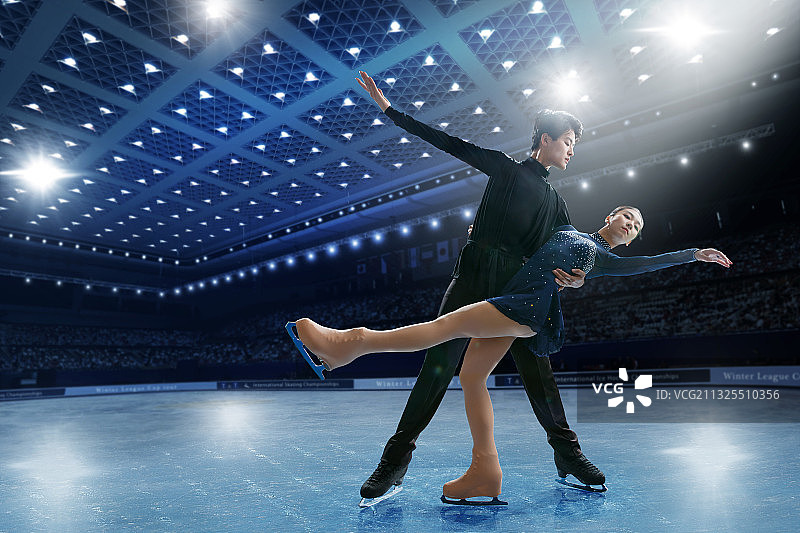 双人花样滑冰图片素材