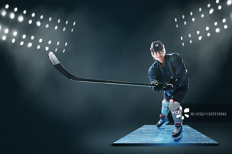 冰球运动员图片素材
