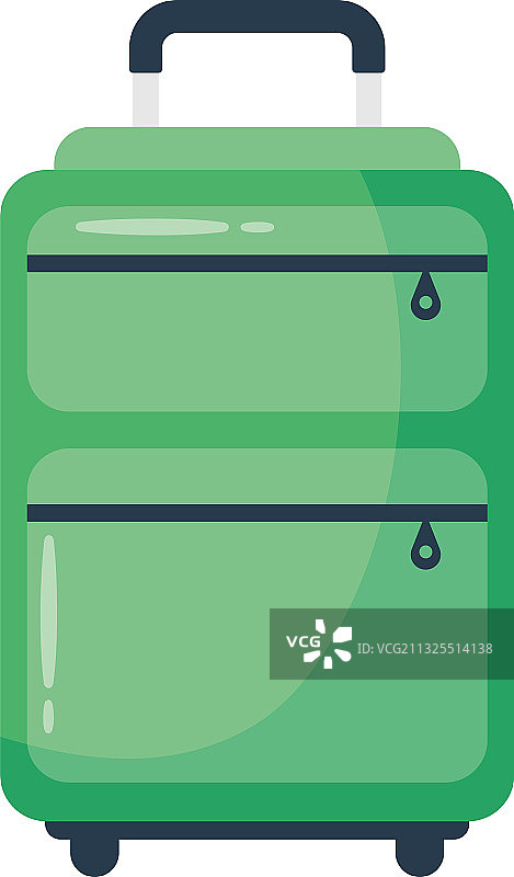 旅行箱扁平风格图标图片素材