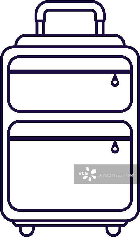 旅行箱线条风格图标图片素材
