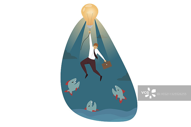 商务创意危险救援概念图片素材