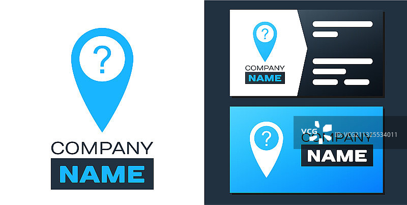 带问号的地图指针图标标志图片素材