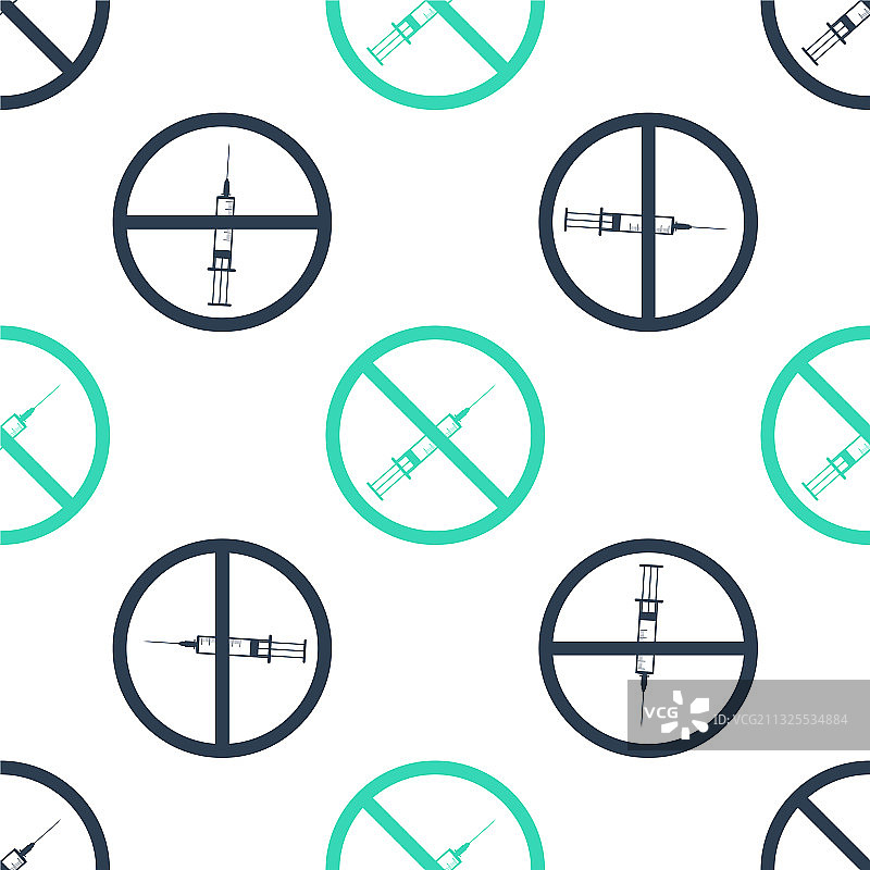 绿色医疗警示图标无缝图案图片素材