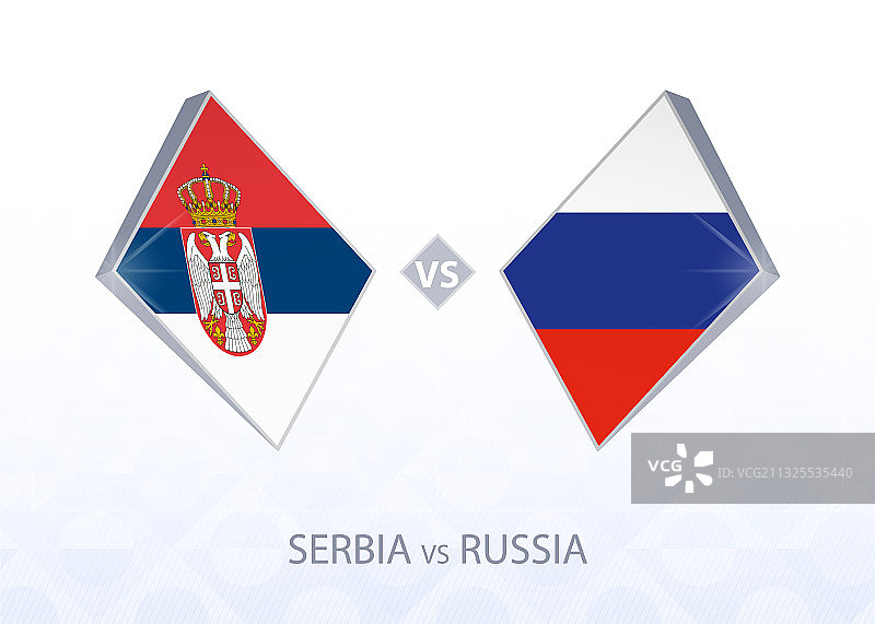 欧洲足球比赛：塞尔维亚 vs 俄罗斯图片素材