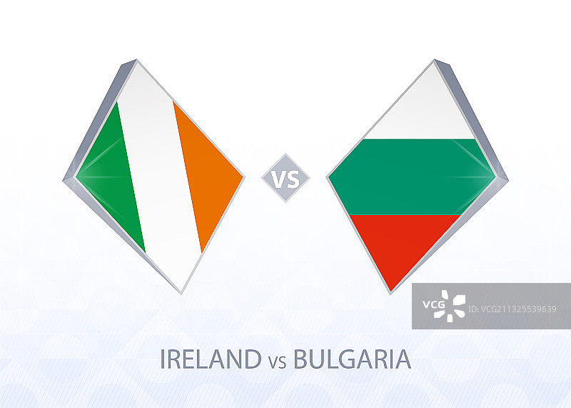 欧洲足球比赛：爱尔兰vs保加利亚图片素材