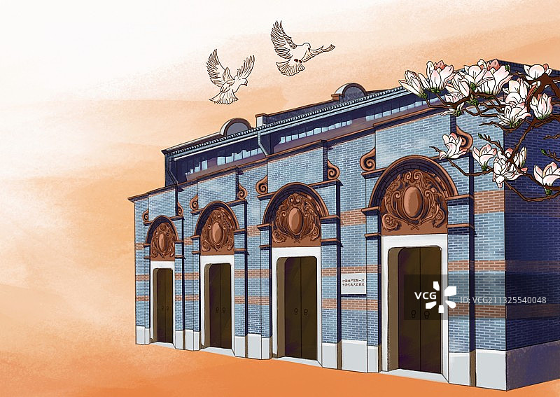 中共一大会址图片素材