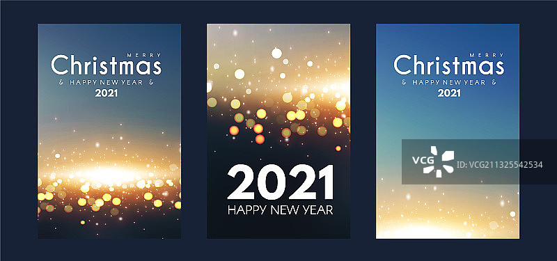 圣诞快乐新年快乐宣传单模板图片素材