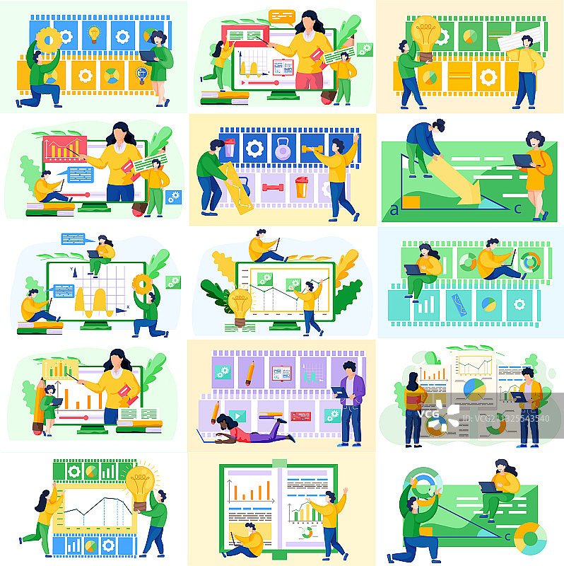 学生远程学习经济学图片素材