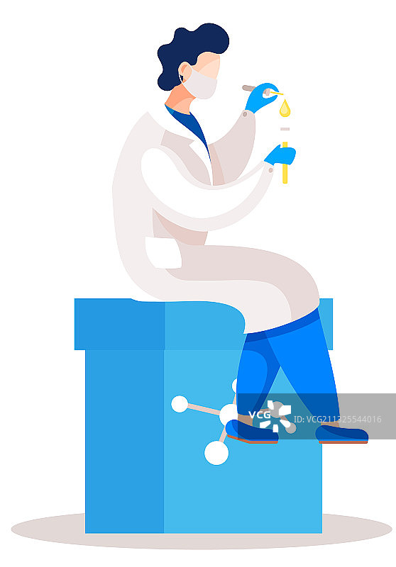 科学家正在进行一项实验图片素材