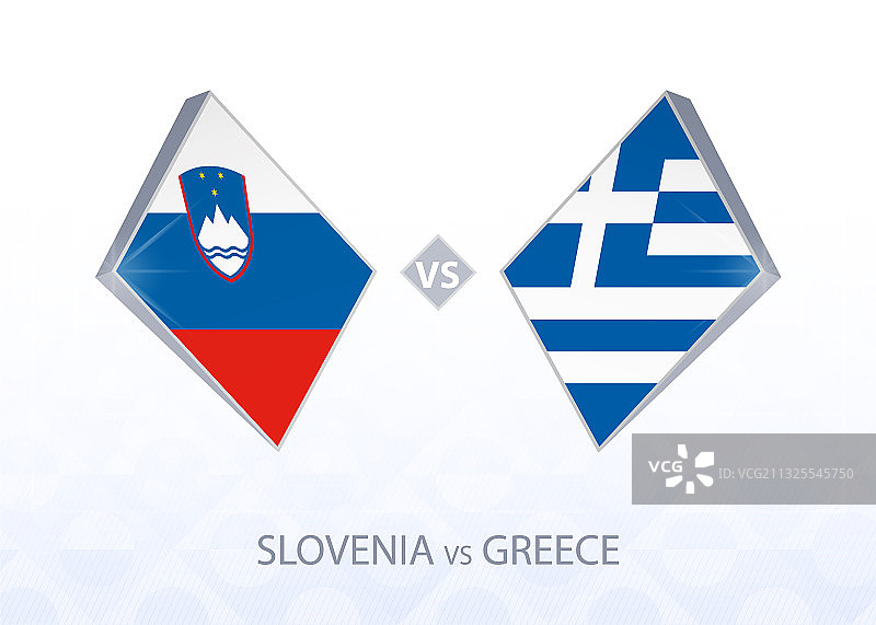 欧洲足球比赛：斯洛文尼亚 vs 希腊图片素材