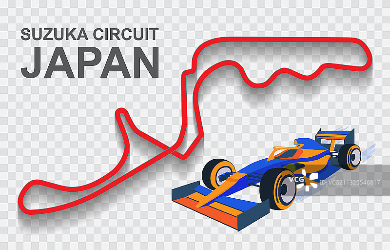 日本大奖赛一级方程式赛道图片素材