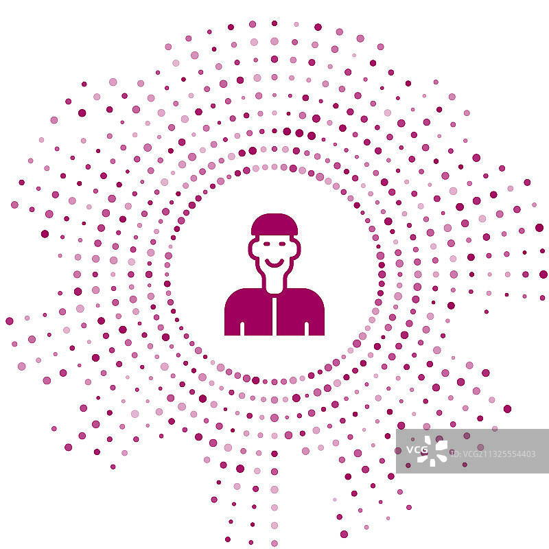 紫色积极思考图标图片素材