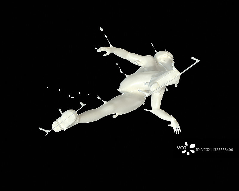 牛奶形态人物短道速滑图片素材