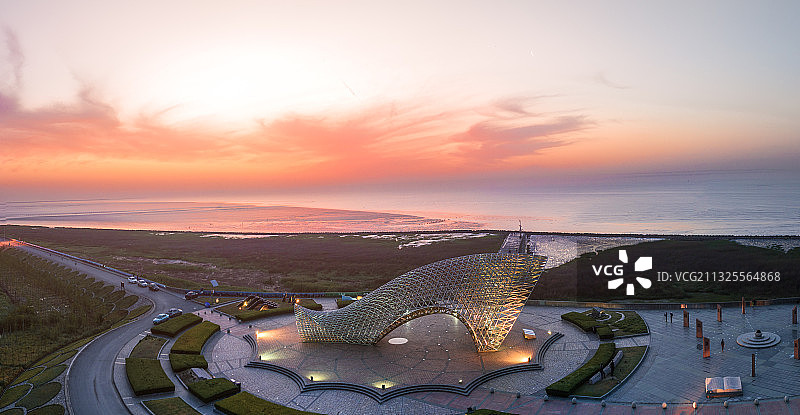 临港滨河文化公园图片素材