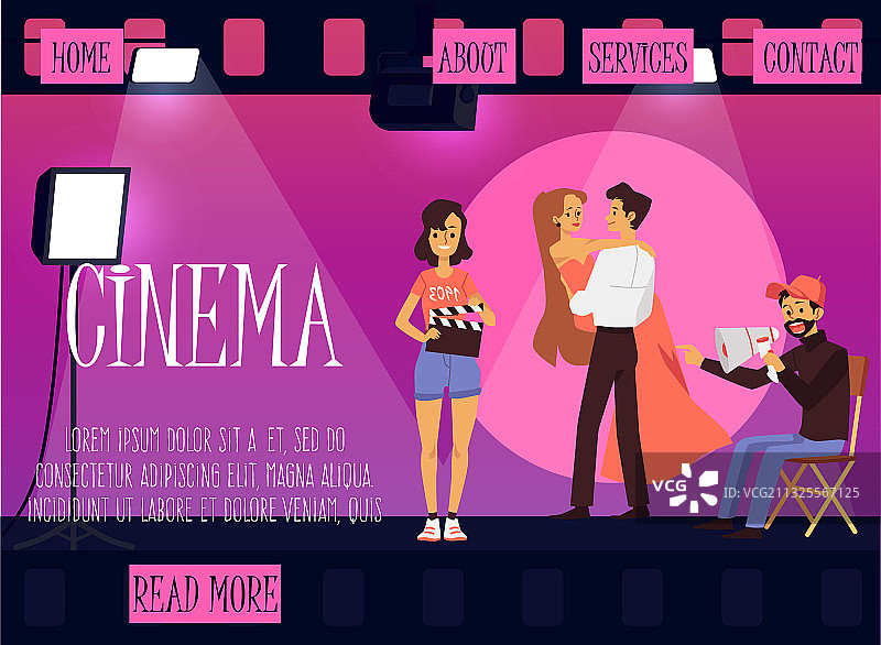 应用程序着陆页模板图片素材