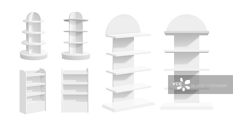 室内空置的商店货架展示图片素材