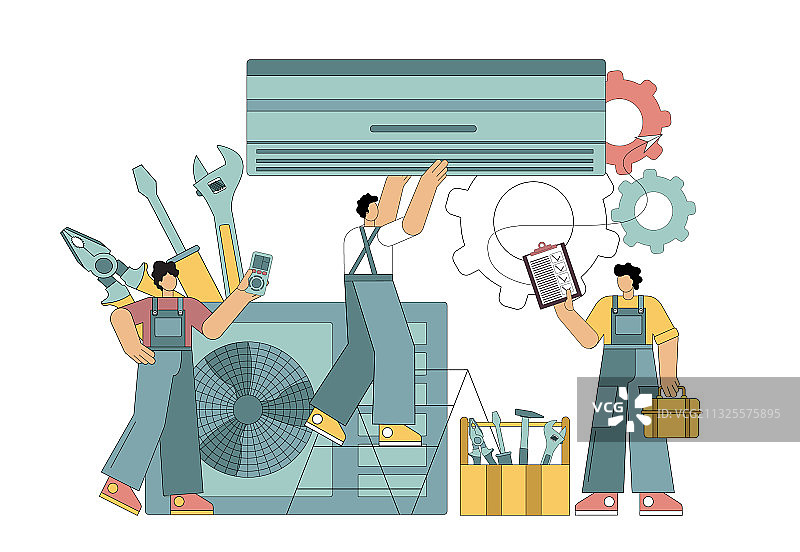 空调安装图片素材