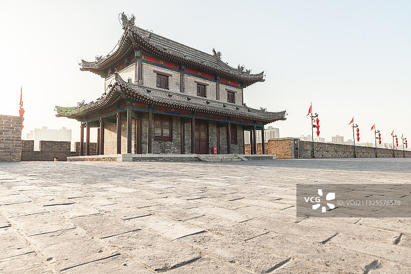 西安明城墙景区图片素材