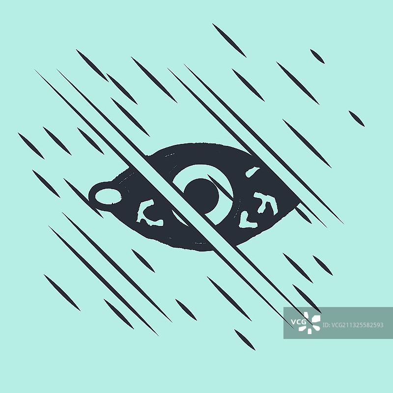 因病毒或细菌感染引起的黑红色眼睛图片素材