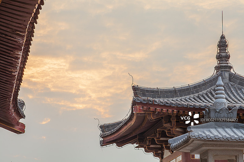 西安青龙寺樱花季图片素材